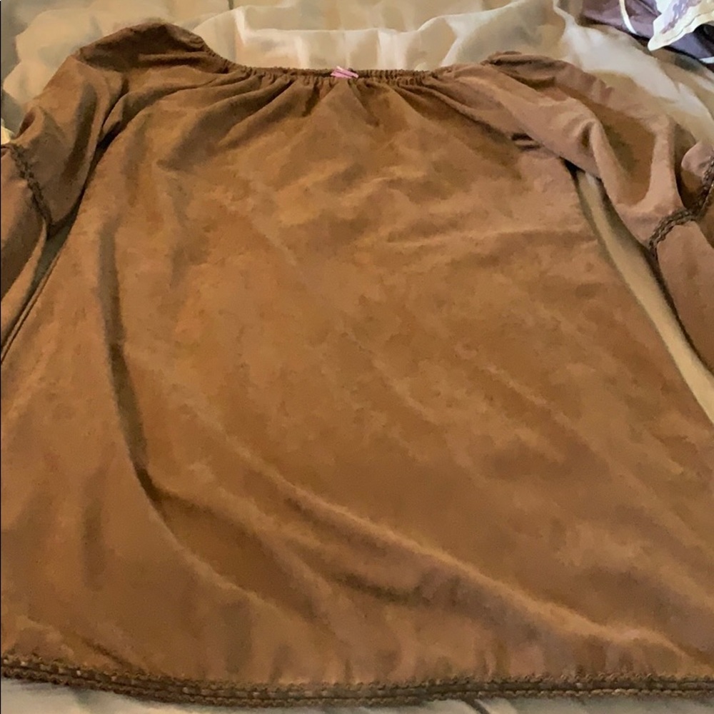 Faux suede dress